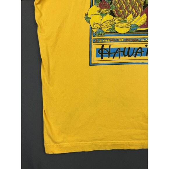 Vintage 90s Exotic Feeling Hawaii Fruits Art Pineapple Lemon Watermelon Rare - Picture 9 of 16